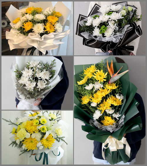 广东梅州市平远县八尺镇楼前村白事花束代送